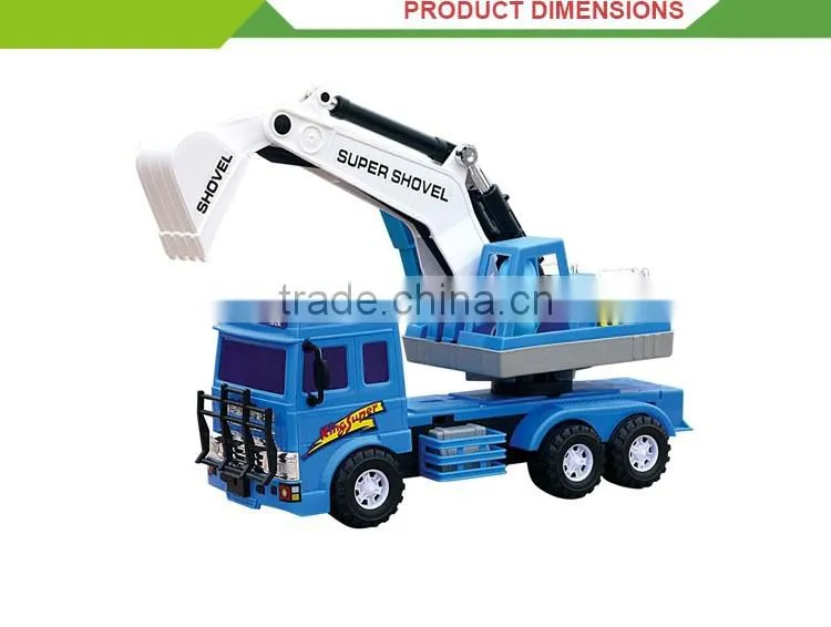 New design plastic cartoon friction vacuum truck toy