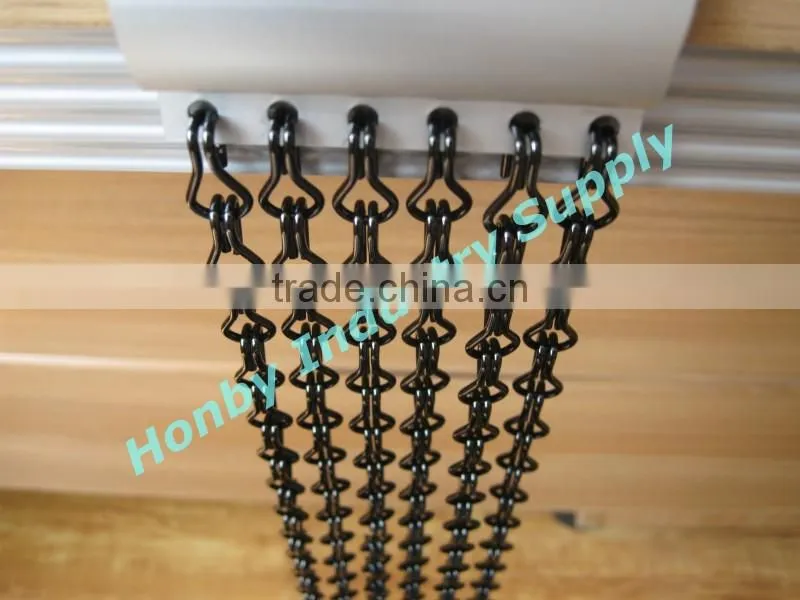 Black Aluminum Chain Fly Screen(baby link Chain)