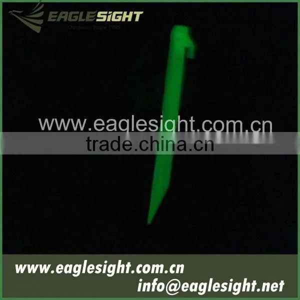 luminous plastic tent pegs
