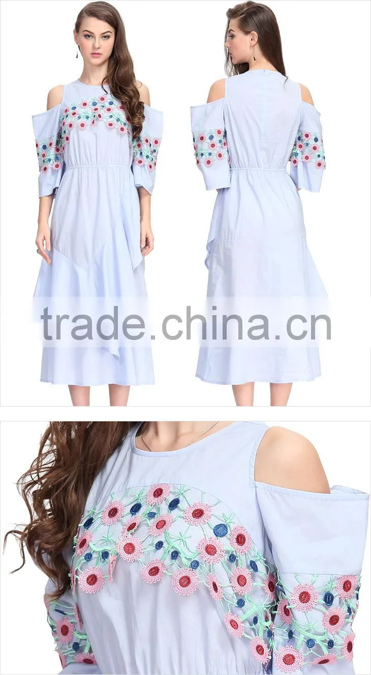 Designer Lady Straight Smart Casual Cloth Beautiful Fashion New Model Woman Dress