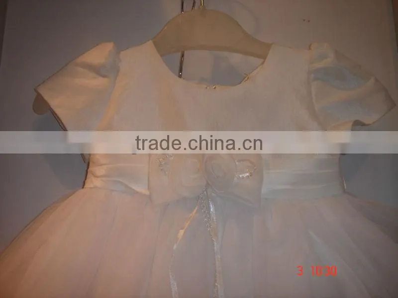 cheap party dress girls white a-line dress small girl dress
