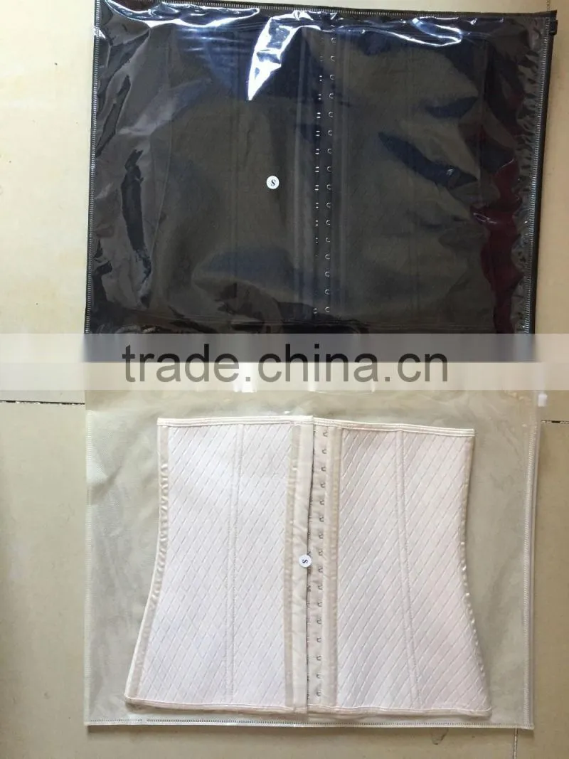 2016 newly produced polyester 9 bones waist trainer diamand waist trainer polyester