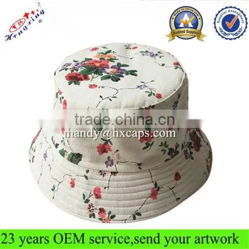 Wholesale Custom Fashion Floral Girl's Bucket Hat