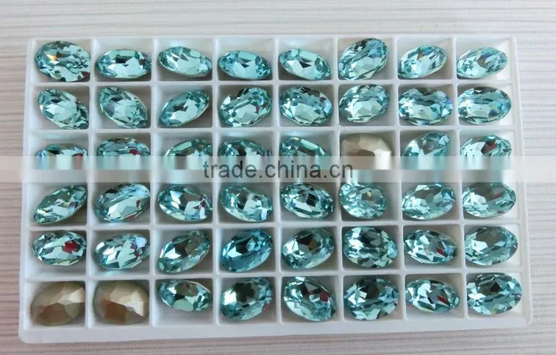 K9 oval fancy stones for clothes decoration