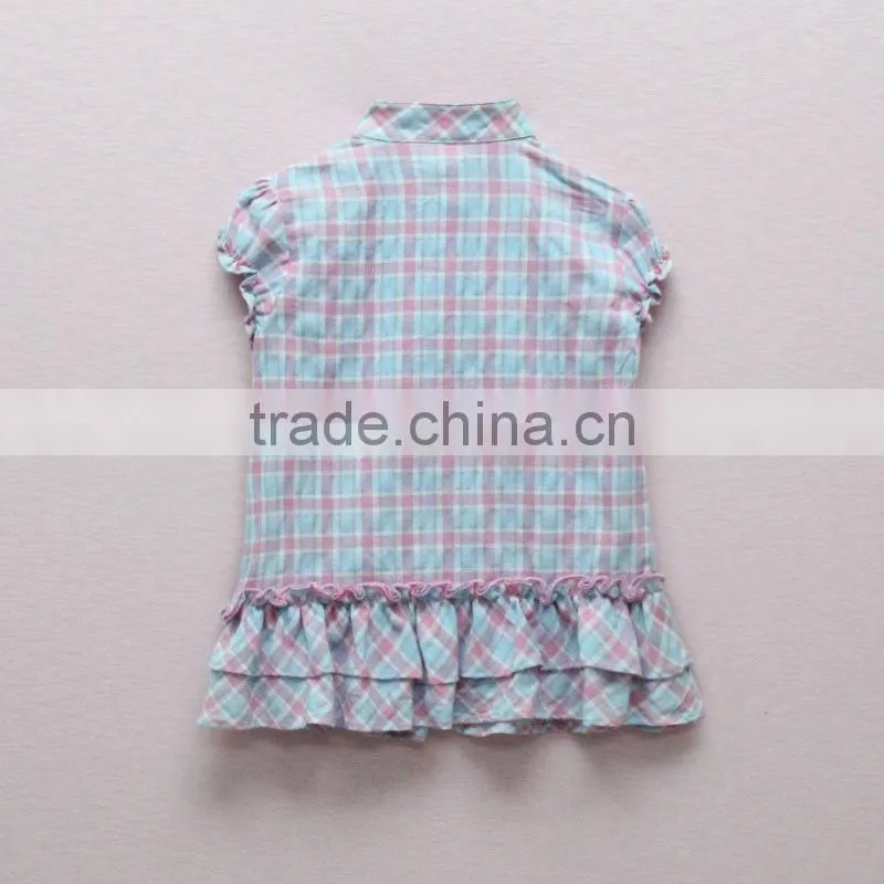 Fashion cherry baby girl blouse design