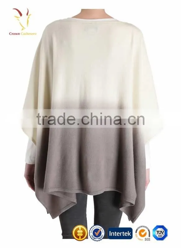 Print Knitting Pattern Lady Knitted Fashion Cashmere Poncho Shawl