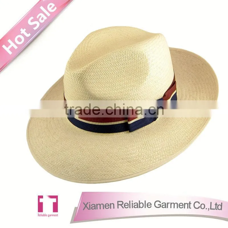 2015 new men straw hat wholesale foldable straw hat/ custom foldable straw hat