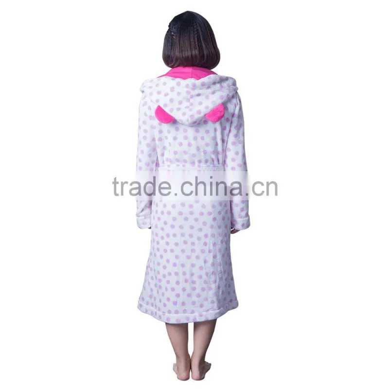 2016 women dressing gown coral fleece wholesale
