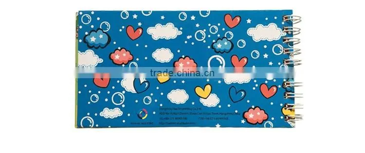 Children creative book Wire-o book board book ,children learning colors book printing 4/4C book with lamination