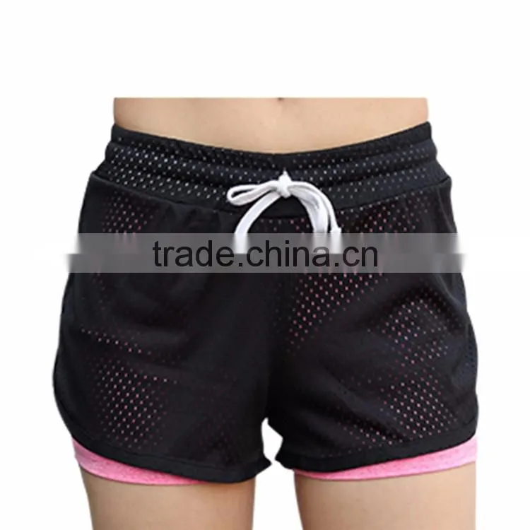 Factory Wholesale Custom Sportswear Gym Shorts Hotpants Girls Yoga Pants