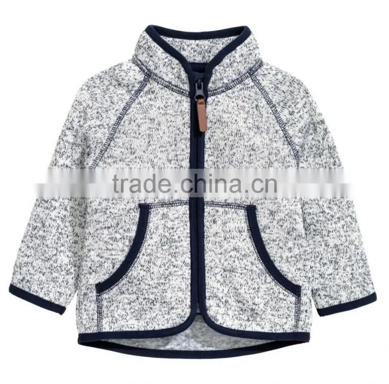 Knit in soft kids jacket polar fleece hoody jacket for gorls