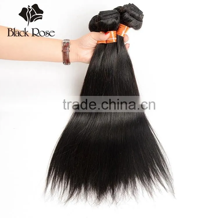 Fashion Style 100% Tangle Free Hair Weave Peruvian Straight Silky Remy Hair
