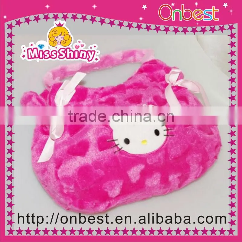 Cylinder Plush Handbag Purse Bag