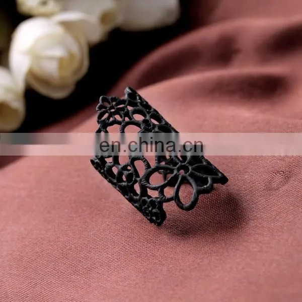 Fashion Hoop Lace Flower Rings Women's Rings Jewelry