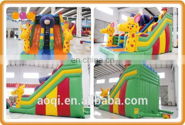 Inflatable game manufacturers big discount best seller large Inflatable slide giraffe slide inflatables for sale