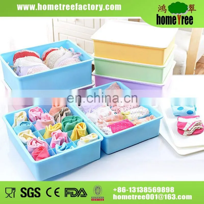 Hometree HighQuality Customized Underwear Stroage Boxes Socks Organizer Box With Lid