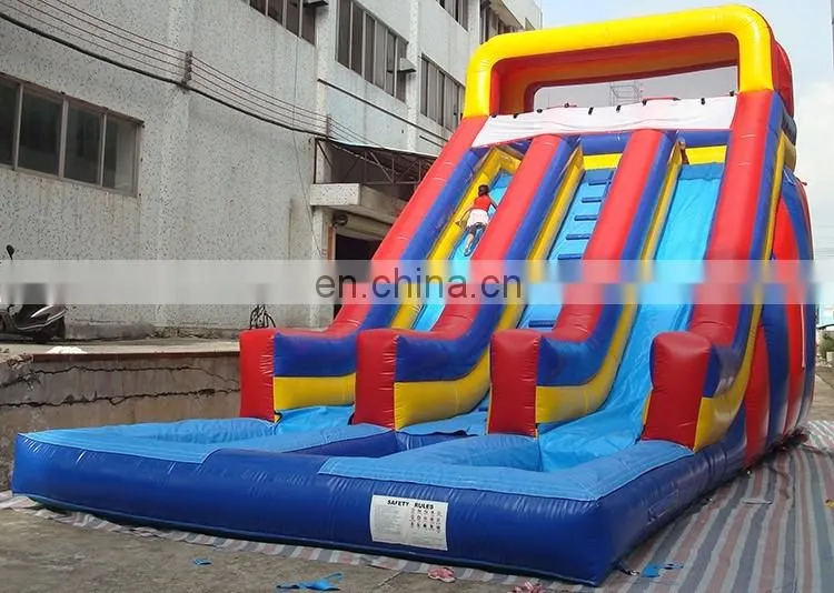 2017 wholesale Amusement Park cheap inflatable water slides