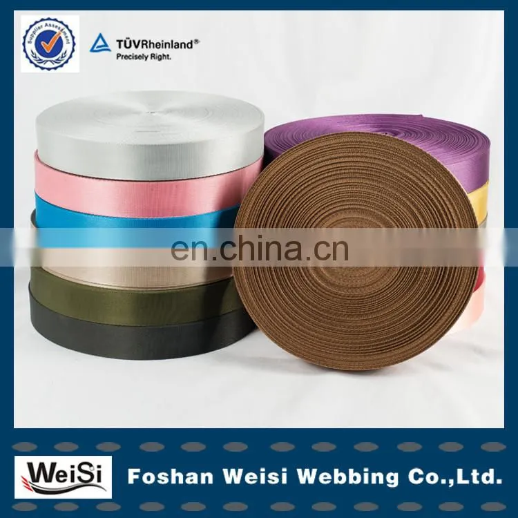 manufacturer multicolor custom recycled polyester webbing