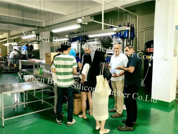 Our Israeli customer come to our Silicone Rubber Factory