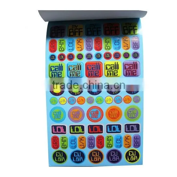 removable paper sticker book