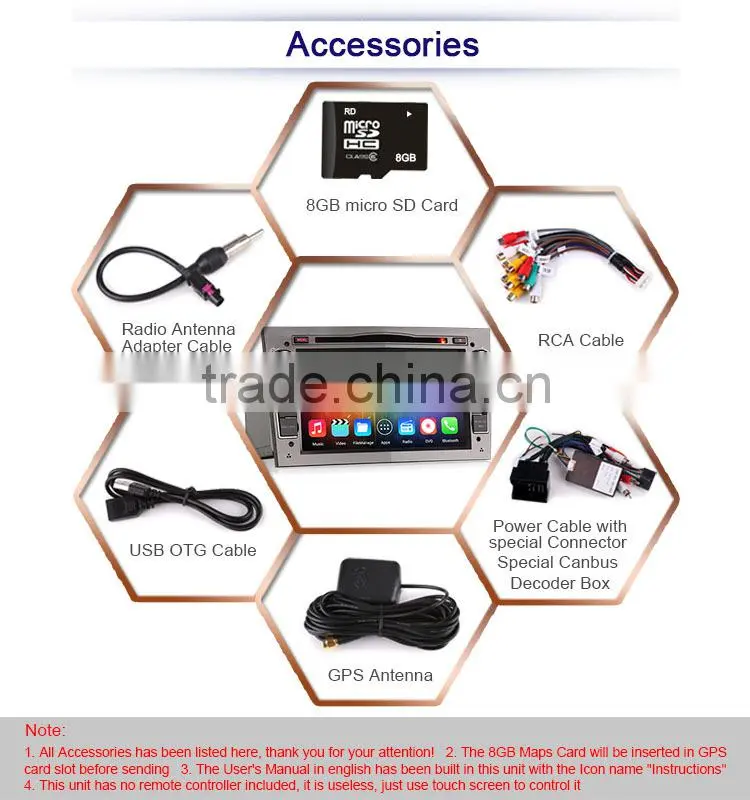 Erisin ES2681P 7" 2 Din Android 4.4.4 Car DVD Player for Astra H