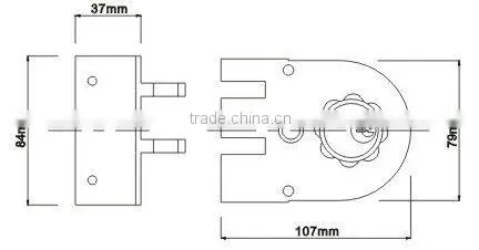 J2662 GL:Heavy Duty Zinc Alloy Jimmy Proof Brass cylinder