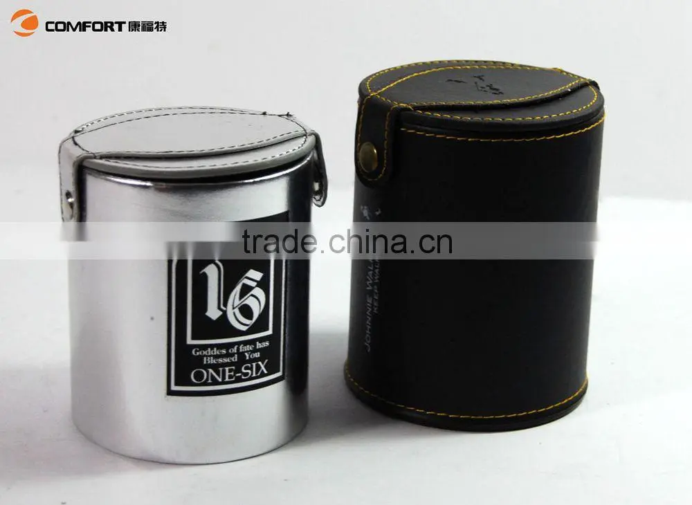 best quality lid leather dice cupcustom protein shaker