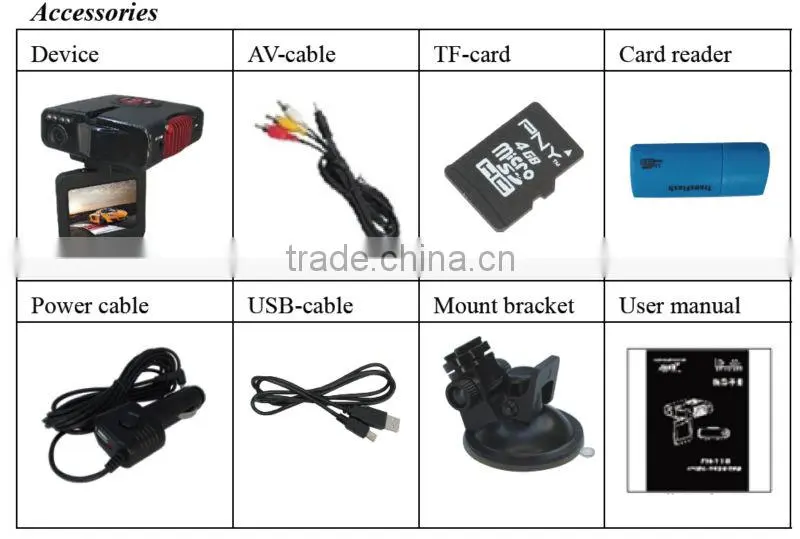 Good price top quality night vision full HD dash cam car dvr car camera recorder