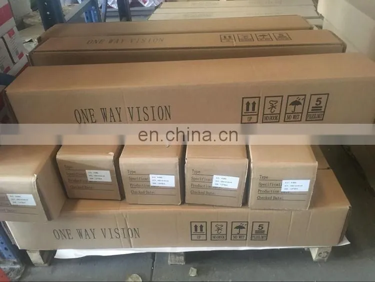 Matte surface micro perforated vinyl window film covering one way vision for advertising