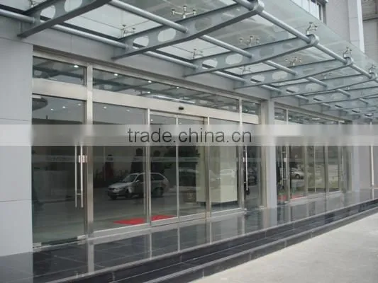 OKM automatic glass door system, frameless automatic sliding glass doors
