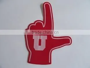 factory hot sale! welcomed and colourful cheering foam hand