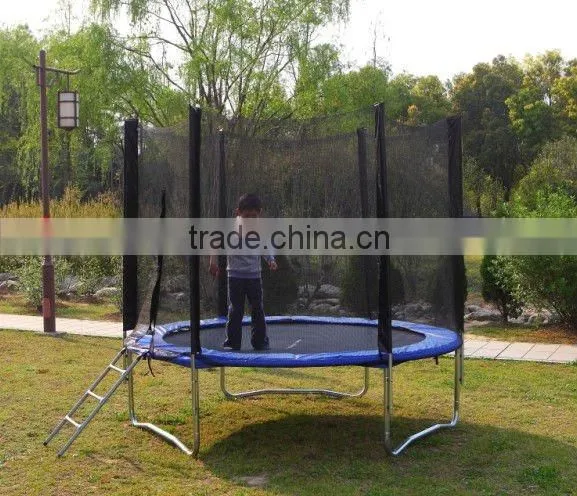 8ft trampoline with safety net and ladder,pads