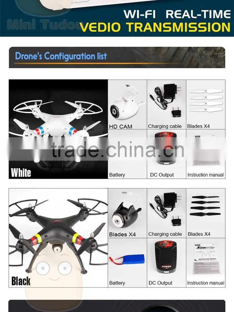 SYMA X8W WIFI FPV quadcopter drone with wireless camera rc drone paypal compared with x5sw