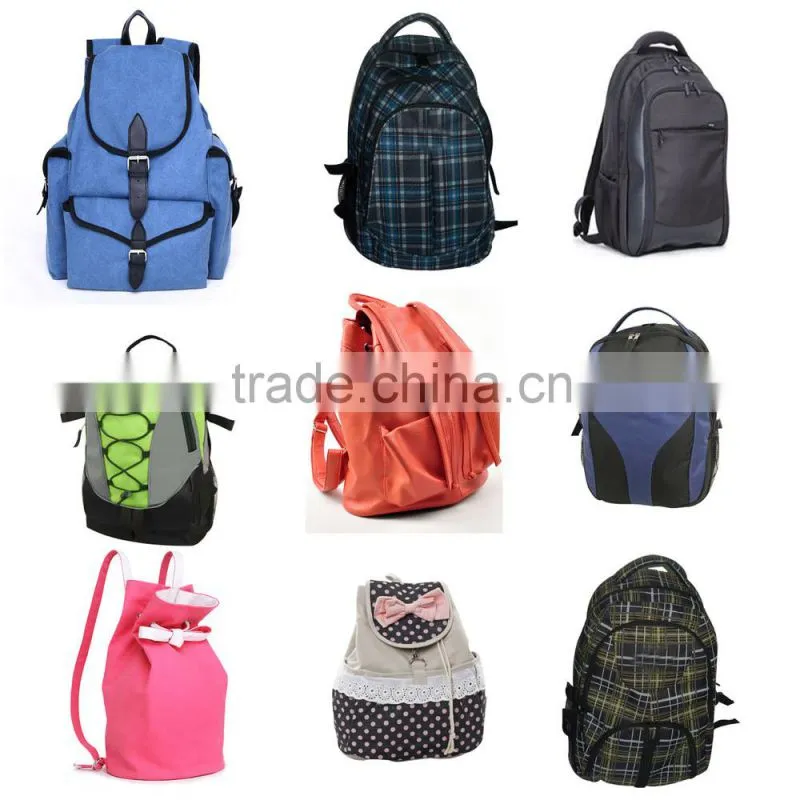 black simple sports backpack