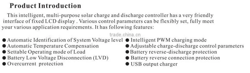 dc output load 12/24v 10a pwm solar controller