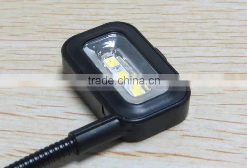 3 x 7lm SMT LED Gentle Ray LED Book Reading Lamp Gooseneck Reading Lamp