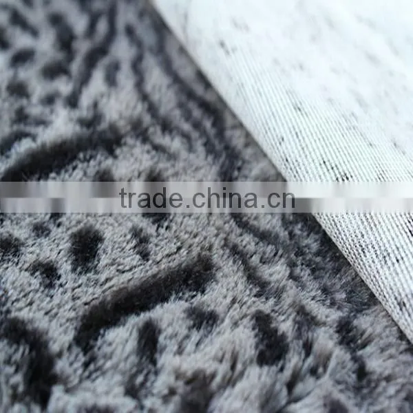 pv plush fabric women cloth knit pile fabric
