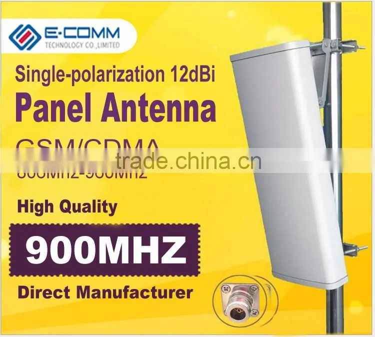 Direct Manufacturer 12dBi GSM900/CDMA800 panel base station vertical polarization antenna