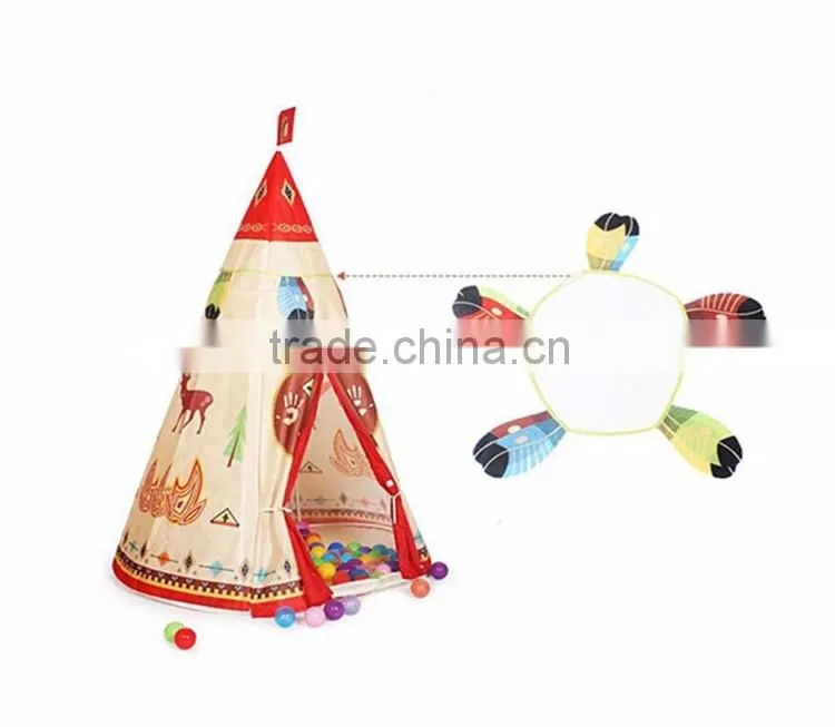 Indian Story Kids Tent Mosquito Kids House Play Princess Children Teepee Tent