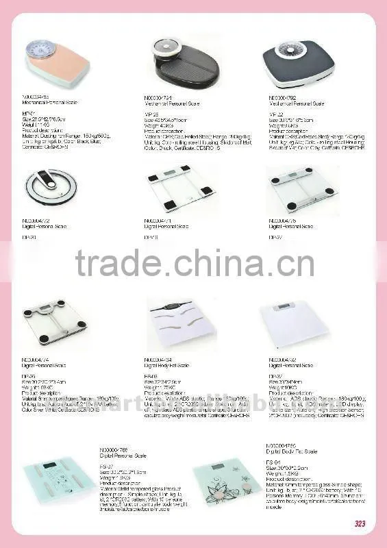 Body fat weighting scale