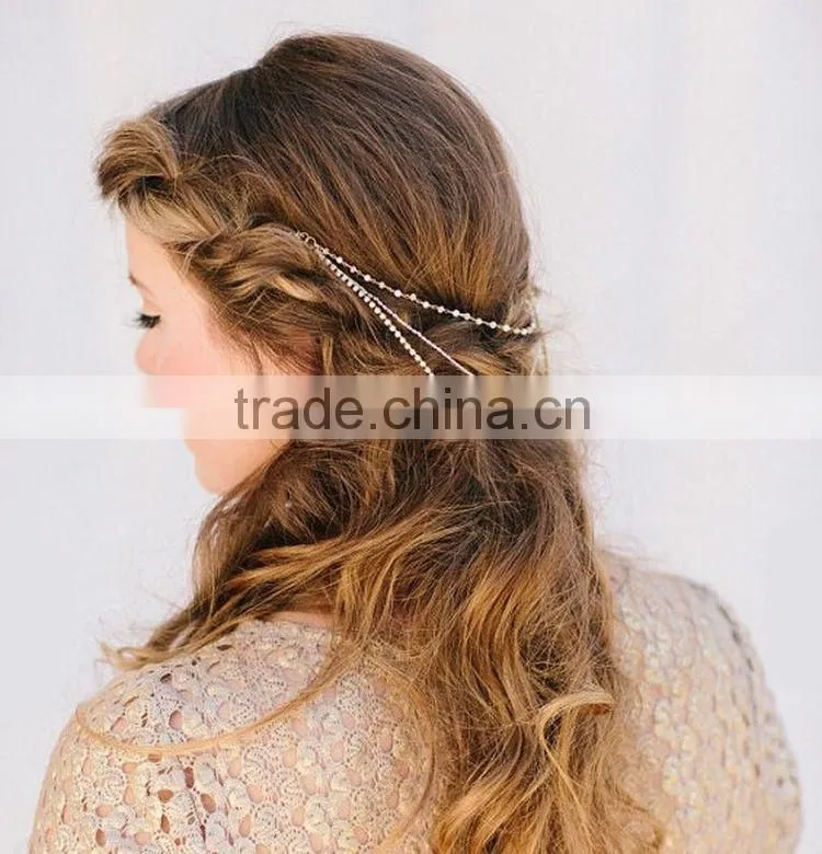 Wholesale Hot Selling Fashion Jewelry Hair Head Beading Chain