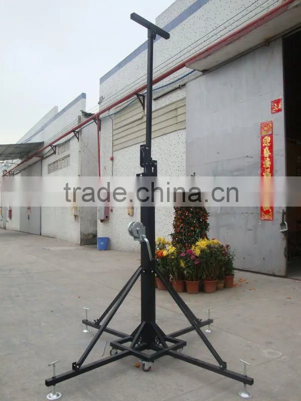 Elevator tower use for hanging lighting and lighting truss