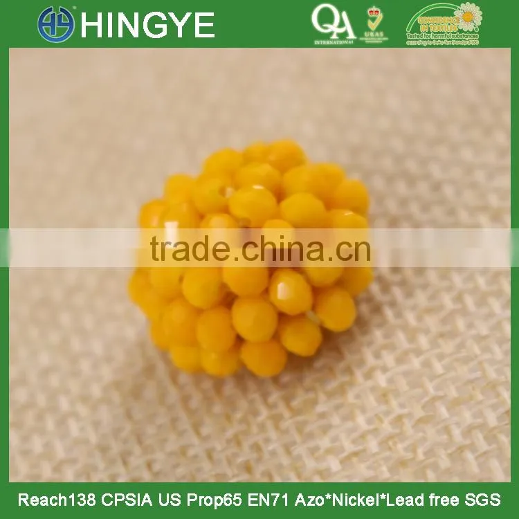 New arrival fancy hand-made beaded button 15773