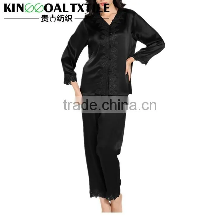 100% Pure Silk Pajama For Women Luxurious Sext Silk Sleepwear