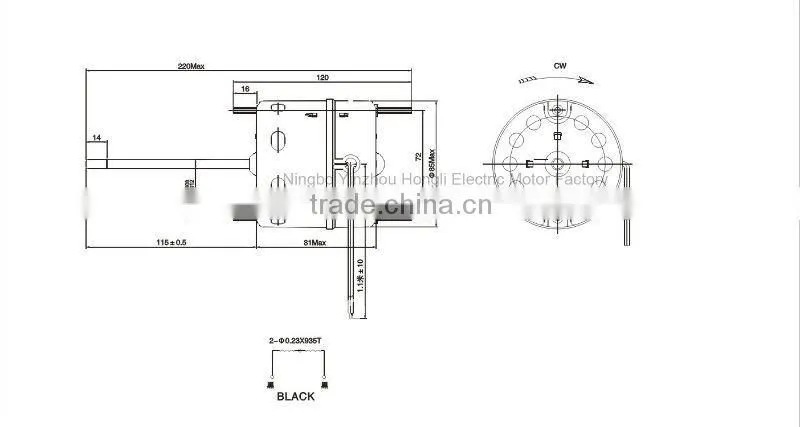12W motor of air condition water cooler pump