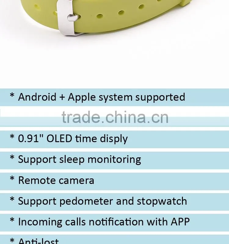 Bluetooth earphone type dismountable smart bracelet with OLED display