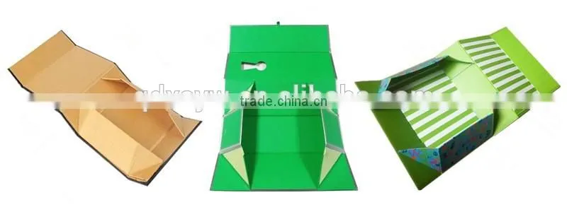 Brown Orange Color Rigid Card Hamper Chocolate Packaging Box