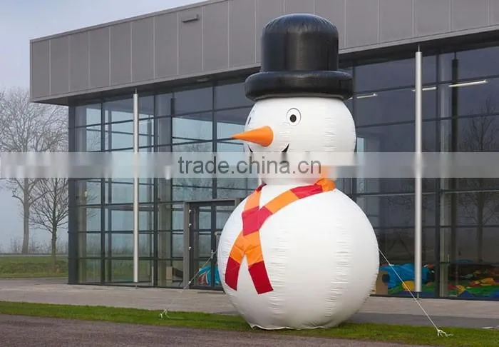 Hot sale large inflatable sam snowman inflatable snowman for christmas