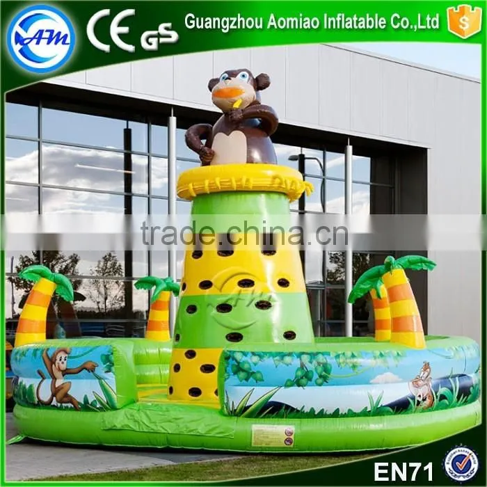 New design inflatable climbing tower jungle inflatable rock climbing wall portable climbing walls for sale