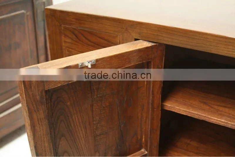 antique reproduction furniture elm cabinet/sideboard